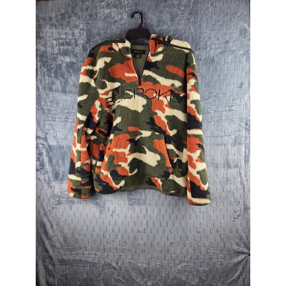 Be.Spoke Forest Camouflage‎ Knit 1/4 zip Hoodie  XL